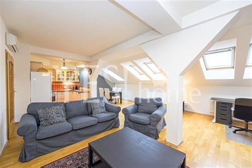 Pronájem luxusního, plně zařízeního bytu 3+kk, 110 m2, Sázavská, Praha 2 - Vinohrady